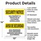 Signmission Electronic Surveillance Bilingual OSHA Security Notice Sign, Aluminum, 10in W x 14in L, 2PK OS-2PACK-SN-A-1014-L-11532 - alternate 4